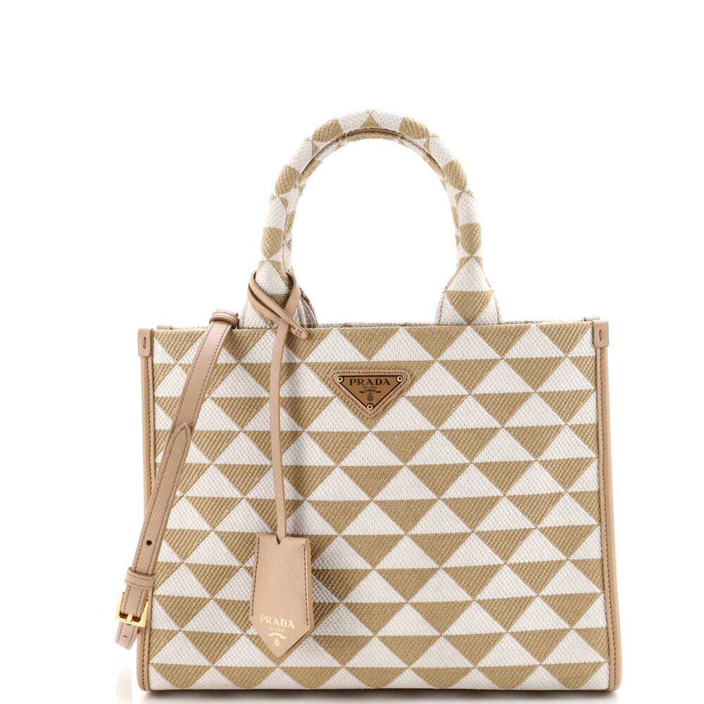 Prada Symbole Shopper Tote Jacquard #265974P21B